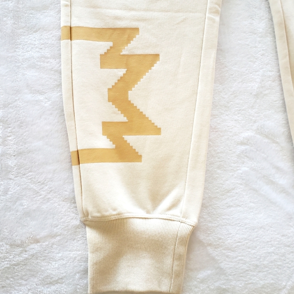 LAUREN RALPH LAUREN Classic French Terry Cream Jogger Pant--L - Picture 10 of 16